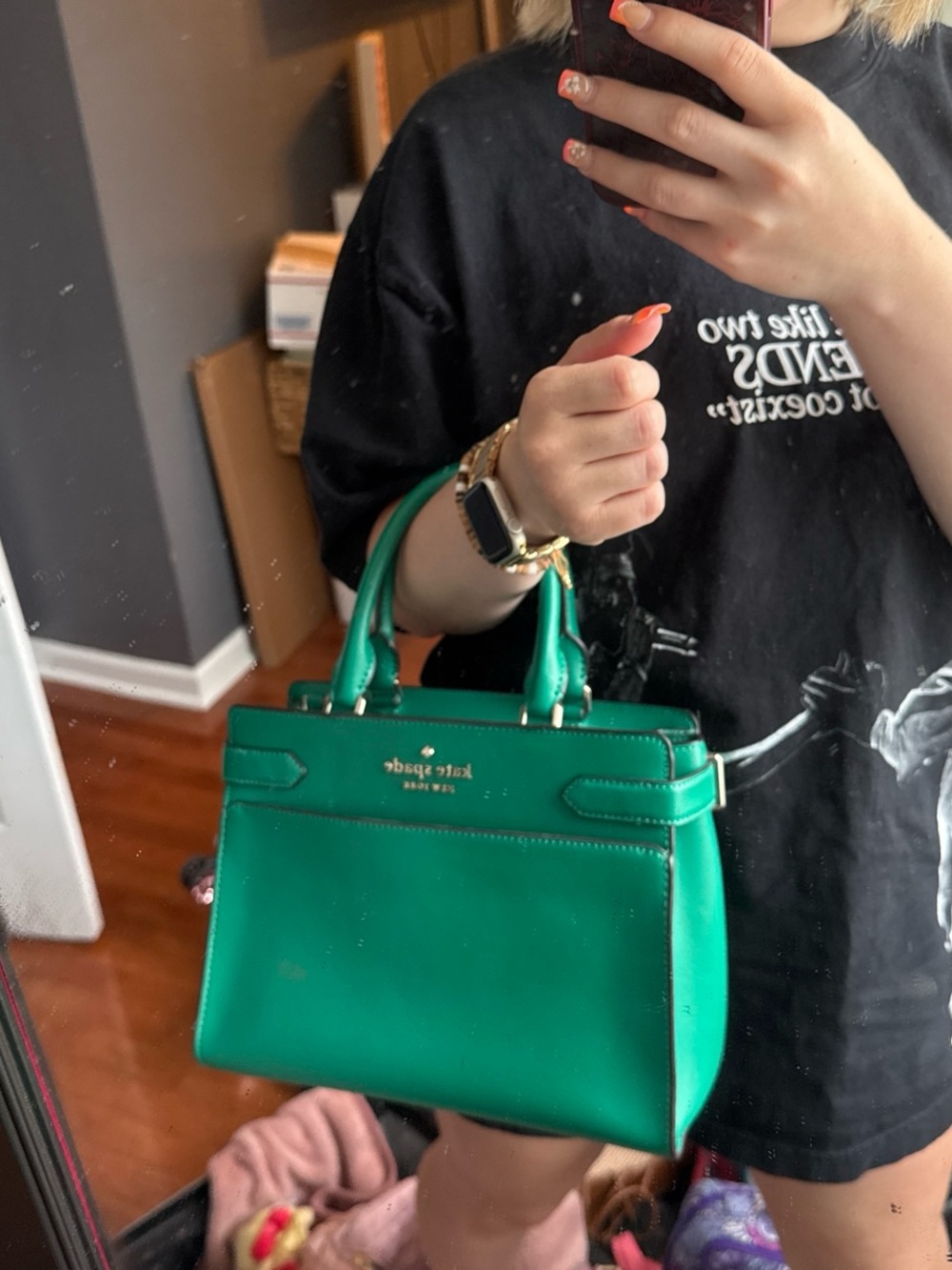 kate spade Emerald Green Leather Top-Handle Satchel